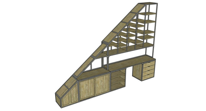 Bespoke cabinet under staircase