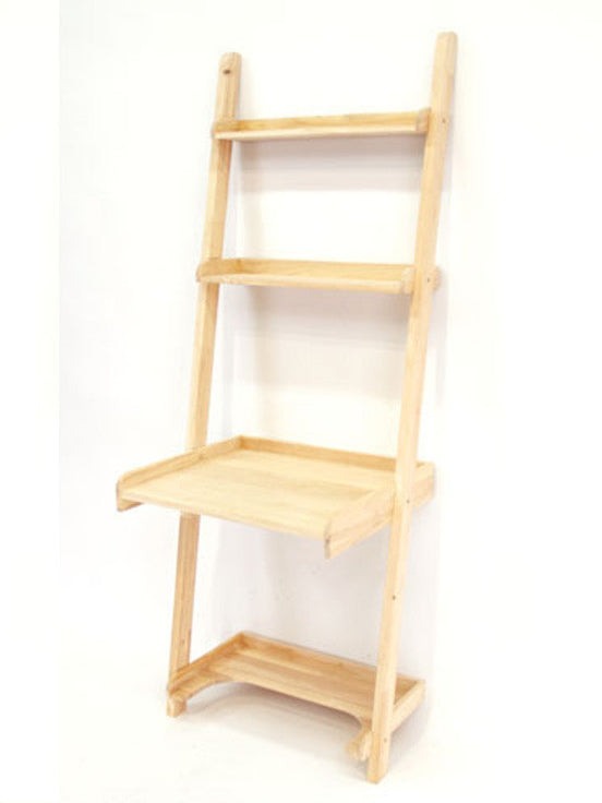 Writing desk on a bookshelf