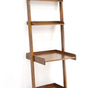 Writing desk on a bookshelf