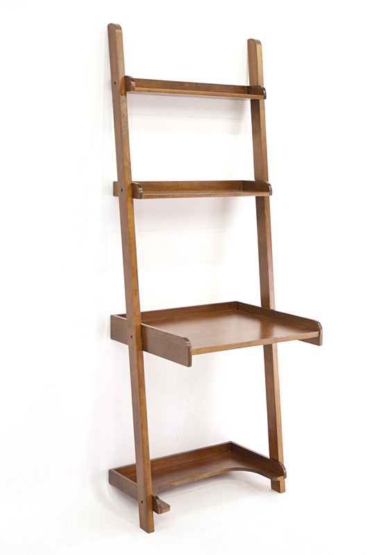 Writing desk on a bookshelf