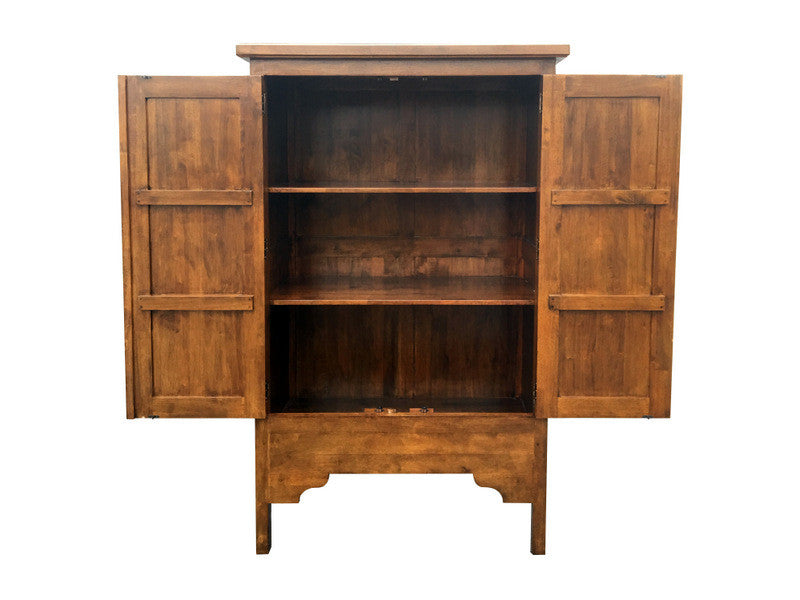 Chinese style armoire in solid hevea wood