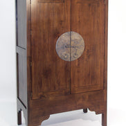 Chinese style armoire in solid hevea wood