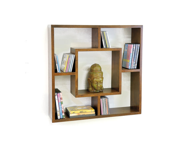 Wall rack, cubic design