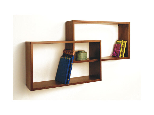 Wall rack, cubic design