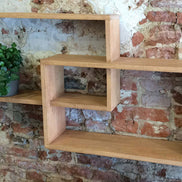 Wall rack, cubic design
