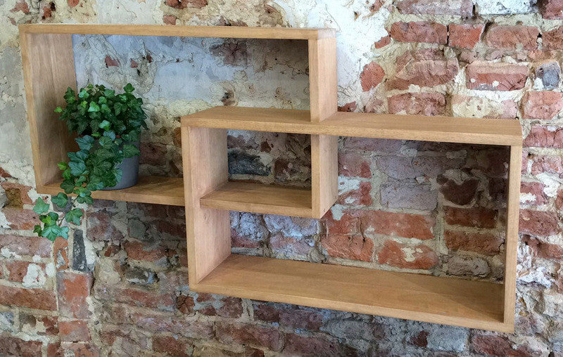 Wall rack, cubic design