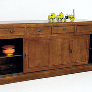 Long chest of 4 drawers & 2 doors