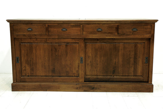 Long chest of 4 drawers & 2 doors