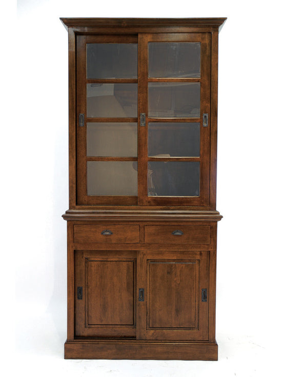 Display cabinet with sliding doors