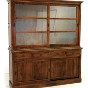 Bookcase with sliding doors