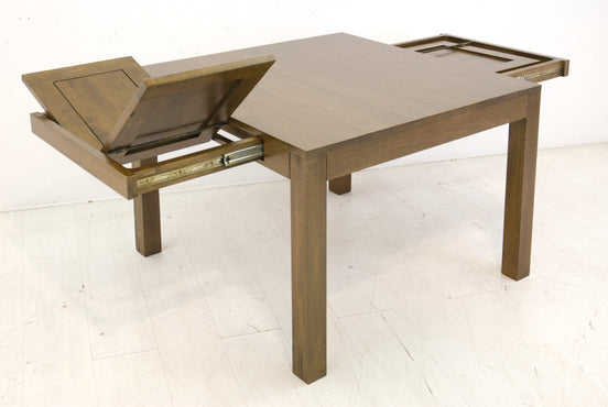 Dining table with 2 extensions