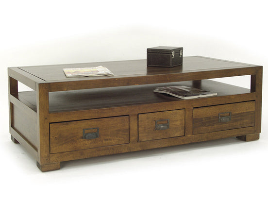 Low table 3 drawers, open from both sides