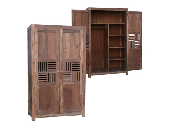 PERRY | Wardrobe 2 doors lattice design