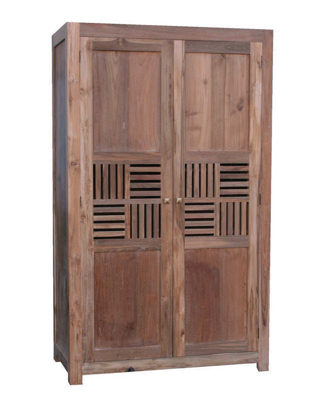 PERRY | Wardrobe 2 doors lattice design