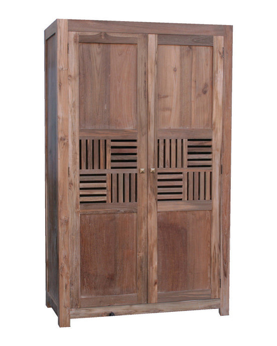 PERRY | Wardrobe 2 doors lattice design