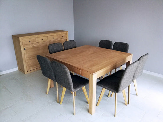 Squared Dining with extensions, 8 to 12 guests