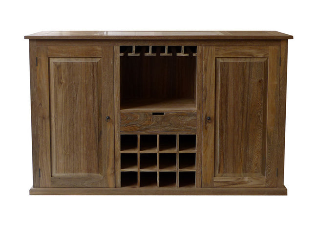 BARRUA | Bar counter cabinet, with marble inlay on top