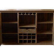 BARRUA | Bar counter cabinet, with marble inlay on top