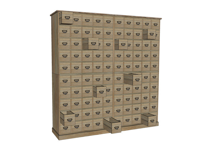 MICMAC | Hardware shop cabinet, 100 drawers