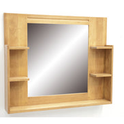 Bathroom mirrors with shelves