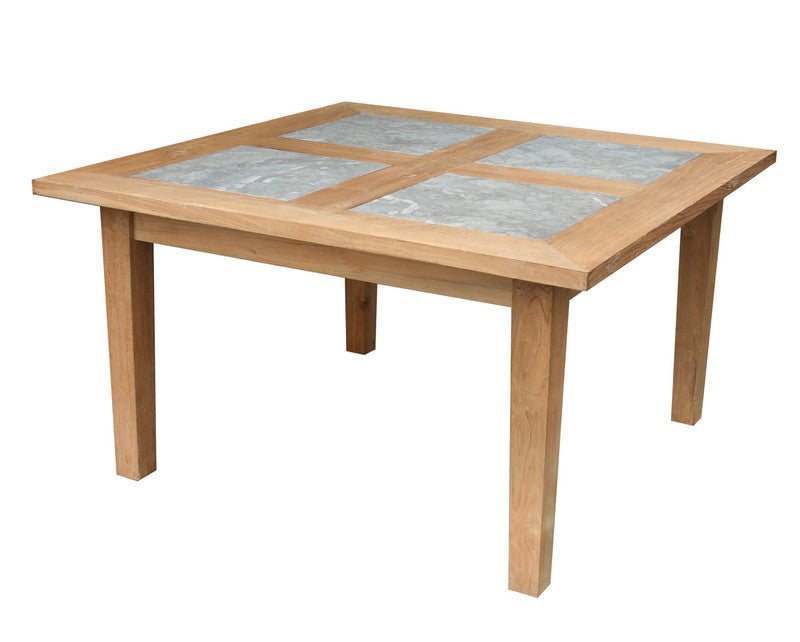 SALMON | Dining table with 4 marbles