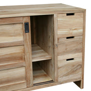 RIVERSIDE | Bathroom cabinet 2 sliding doors 3 drawers