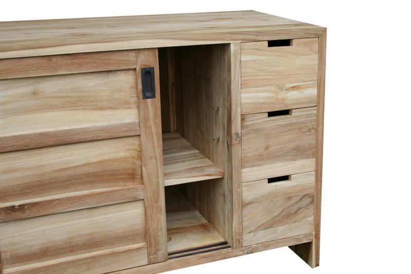 RIVERSIDE | Bathroom cabinet 2 sliding doors 3 drawers