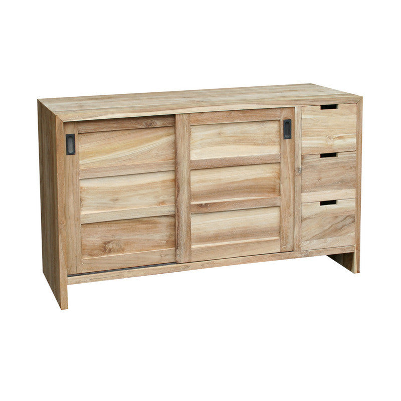 RIVERSIDE | Bathroom cabinet 2 sliding doors 3 drawers