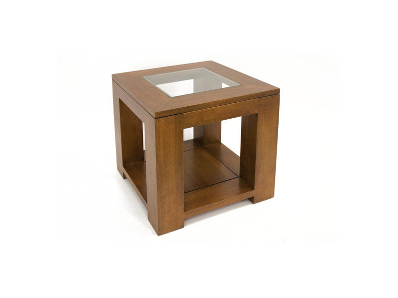 Sofa corner with glass top