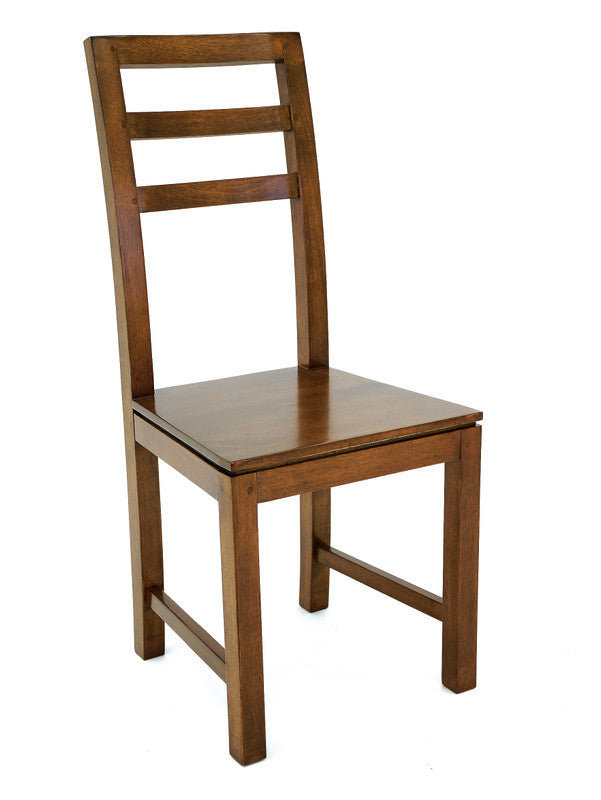 dining chair in solid hevea wood