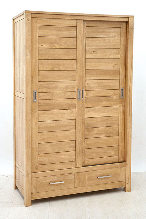 Wardrobe with 2 sliding doors