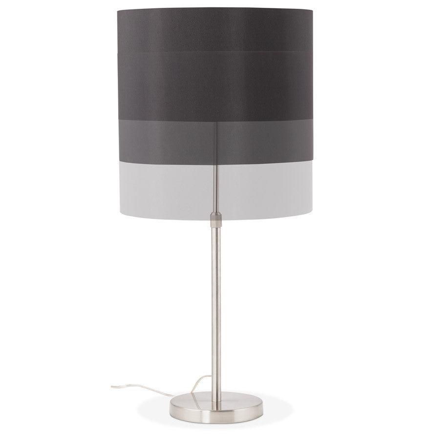 Table lamp in stainless steel