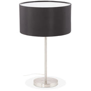 Table lamp in stainless steel