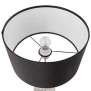 Table lamp in stainless steel