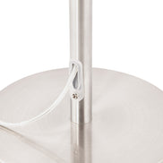 Table lamp in stainless steel