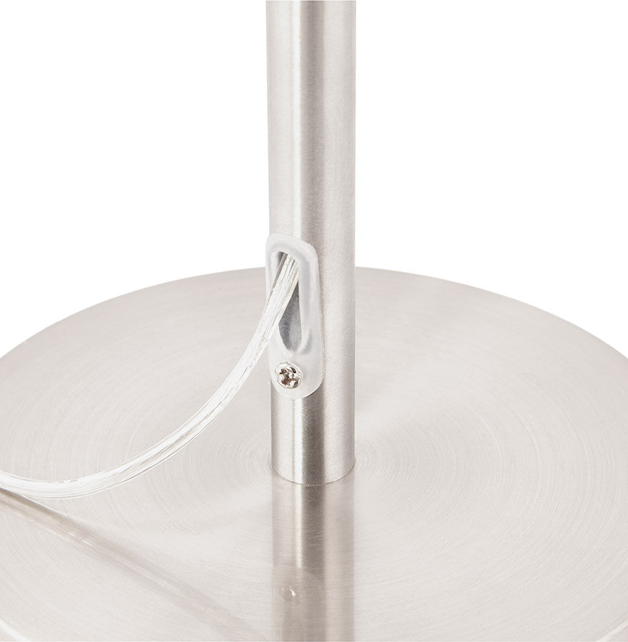 Table lamp in stainless steel