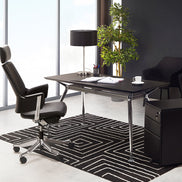 Table lamp in stainless steel