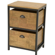 Chest of 2 drawers, industrial collection