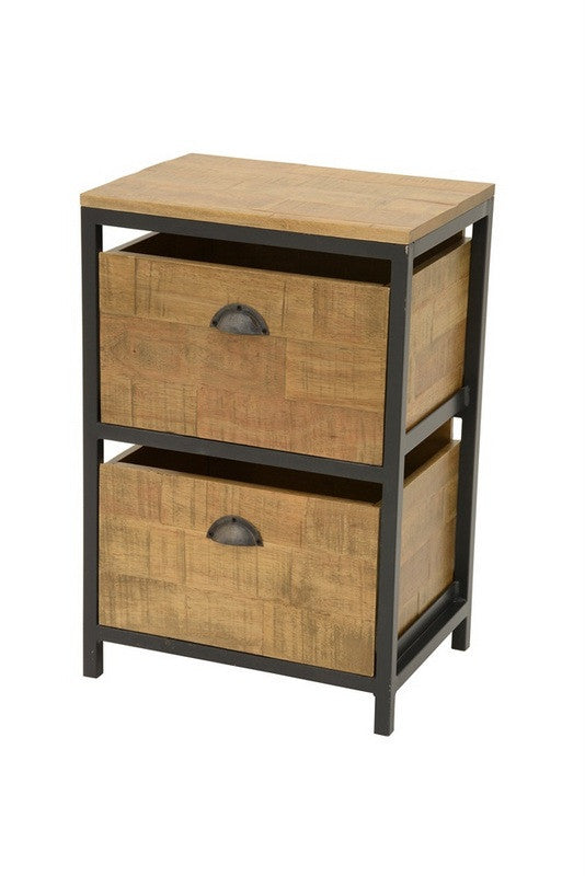 Chest of 2 drawers, industrial collection