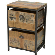 Chest of 2 drawers, industrial collection