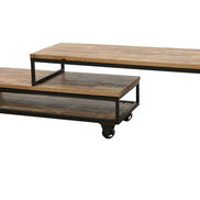 Extendable TV cabinet, industrial style