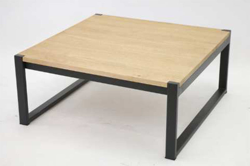 Coffee table with metal legs