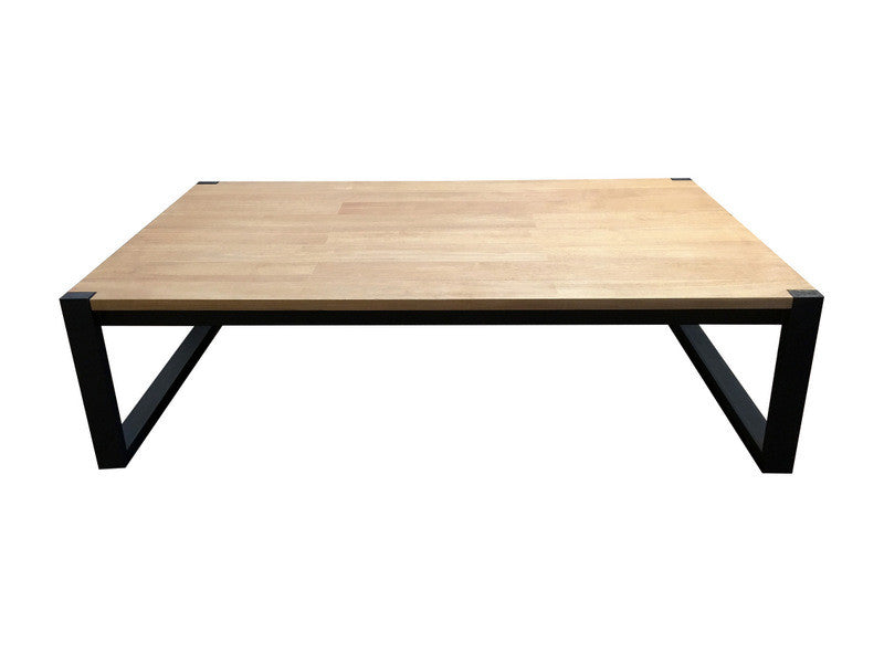 Coffee table with metal legs