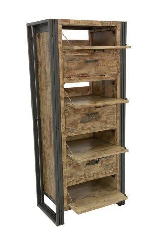 Shoe cabinet, industrial collection