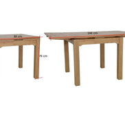 Extendable dining table