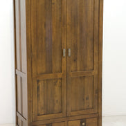 Wardrobe with carved stripe pattern, Guinea