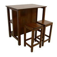 Set of kitchen table and 2 stools