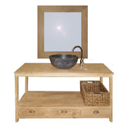 CORTEZ | Simple bathroom sink cabinet, 3 drawers