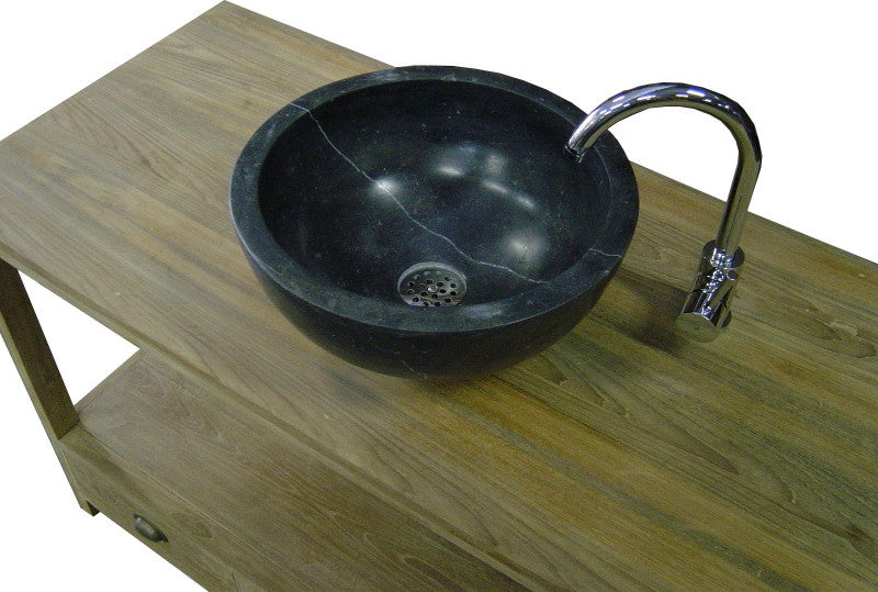 CORTEZ | Simple bathroom sink cabinet, 3 drawers