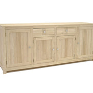 Sideboard with 4 doors & 2 drawers, stripe design